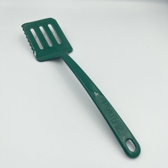 Vintage GREEN Ultratemp Spatula Serrated Edge MADE IN USA Robinson Knife Co 12.5 - Picture 1 of 7